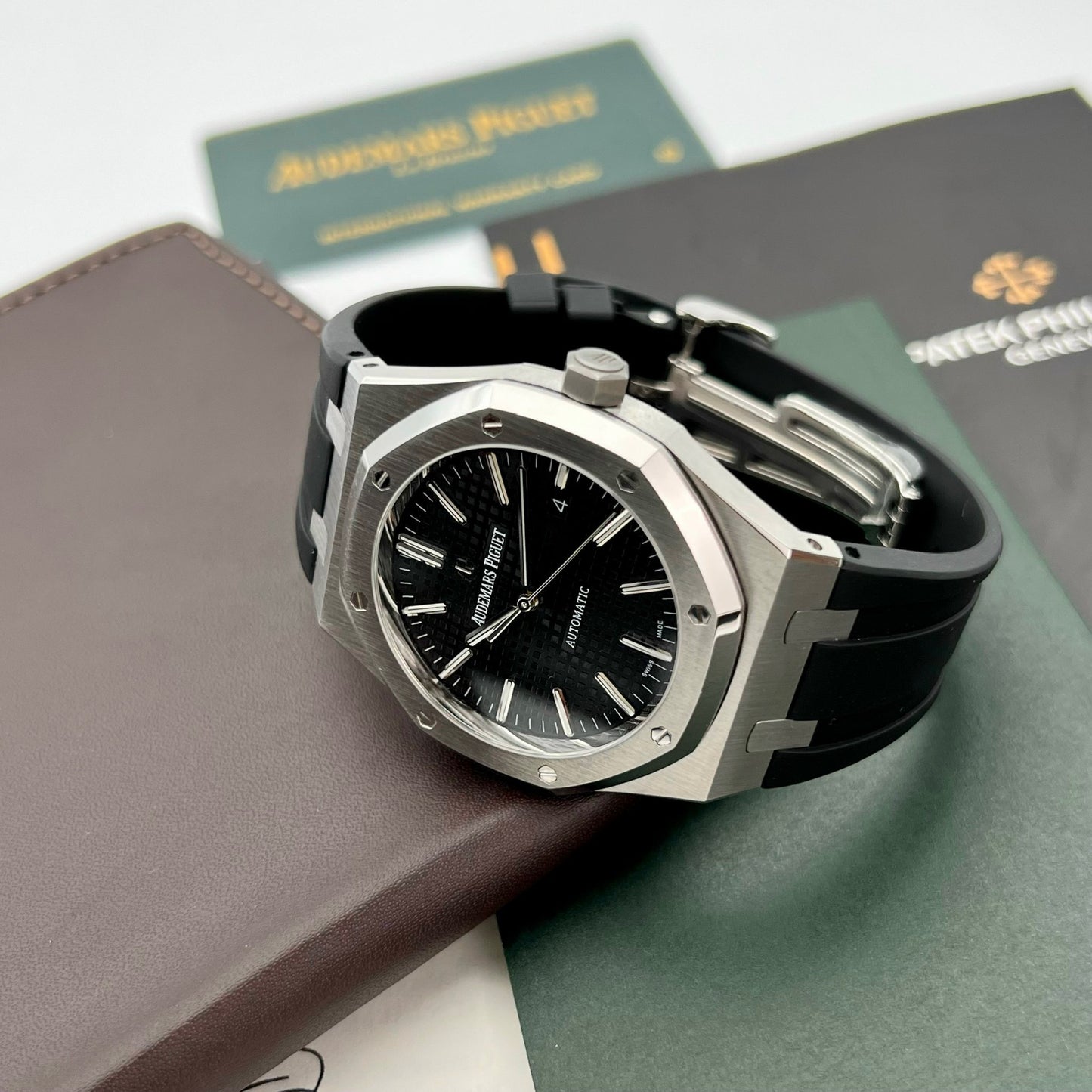 Audemars Piguet Royal Oak 15400 1:1 Best Edition APS Factory schwarzes Zifferblatt