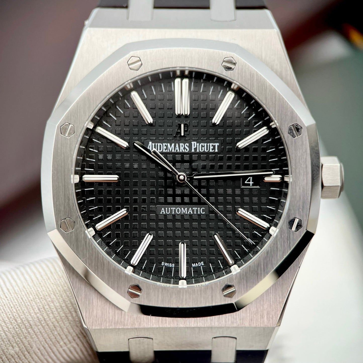 Audemars Piguet Royal Oak 15400 1:1 Best Edition APS Factory schwarzes Zifferblatt