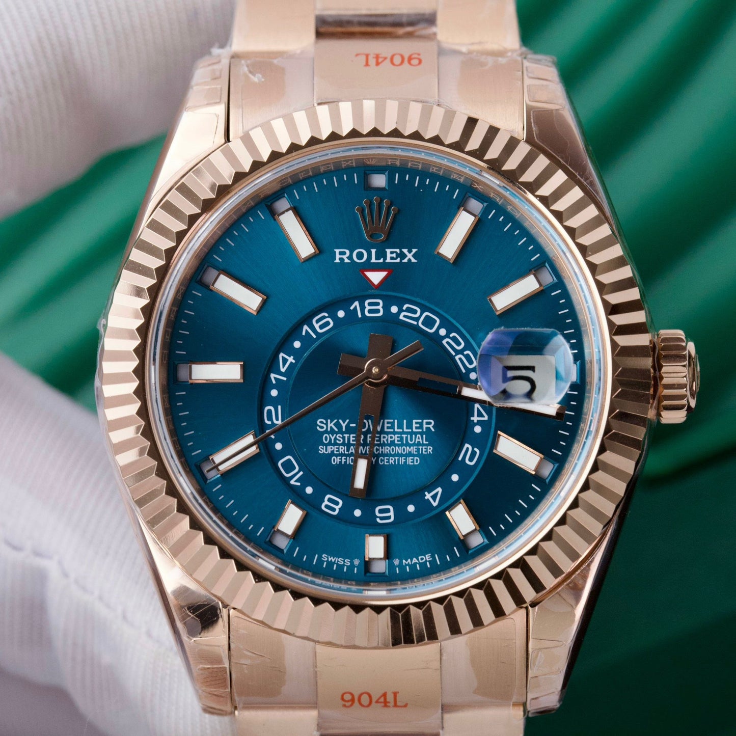 Rolex Sky Dweller M336935-0001 Everose Gold V2 Meilleure édition 1:1 Noob Factory