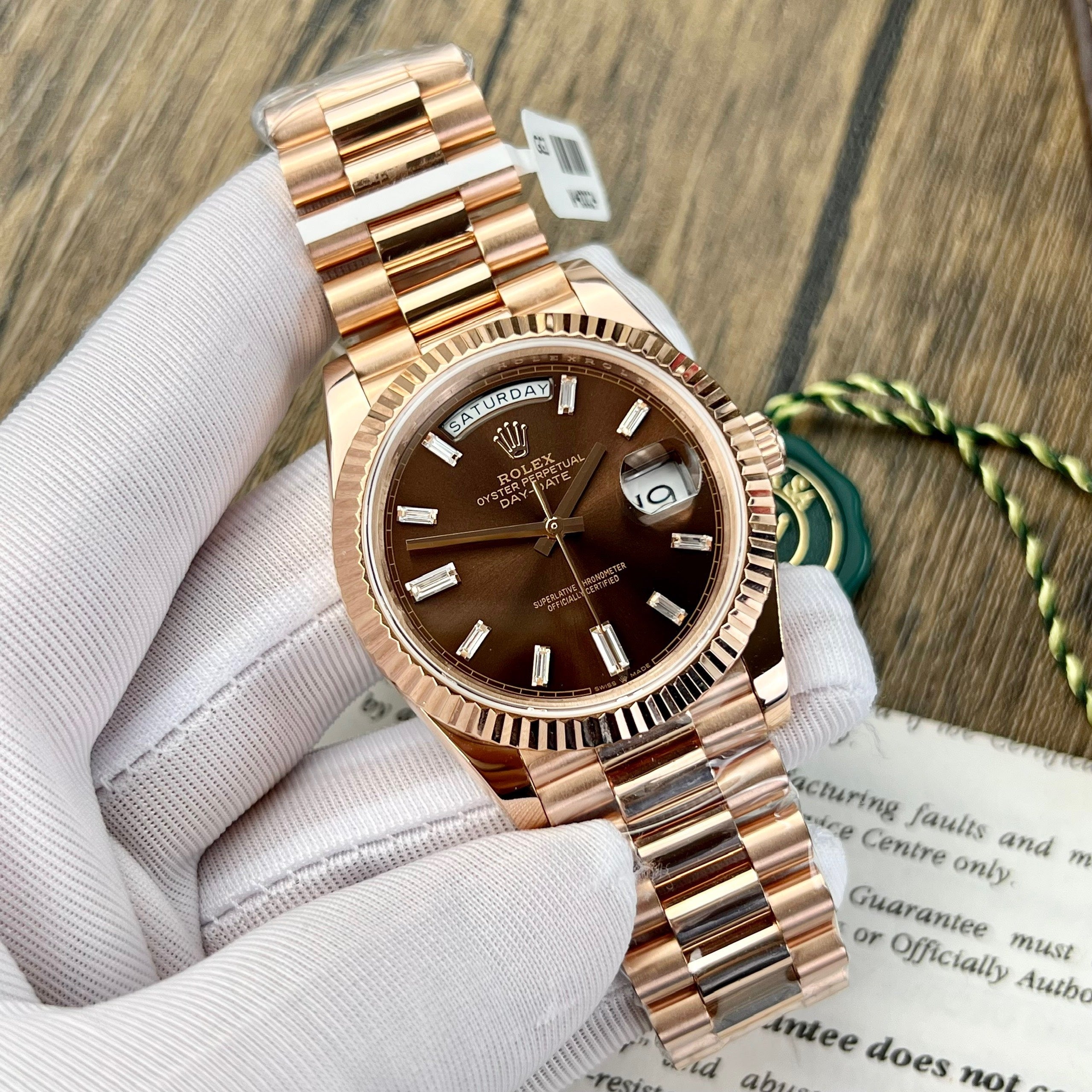 Rolex Day Date M228235-0003 18k gold plated 1:1 Best Edition GM Factor ...