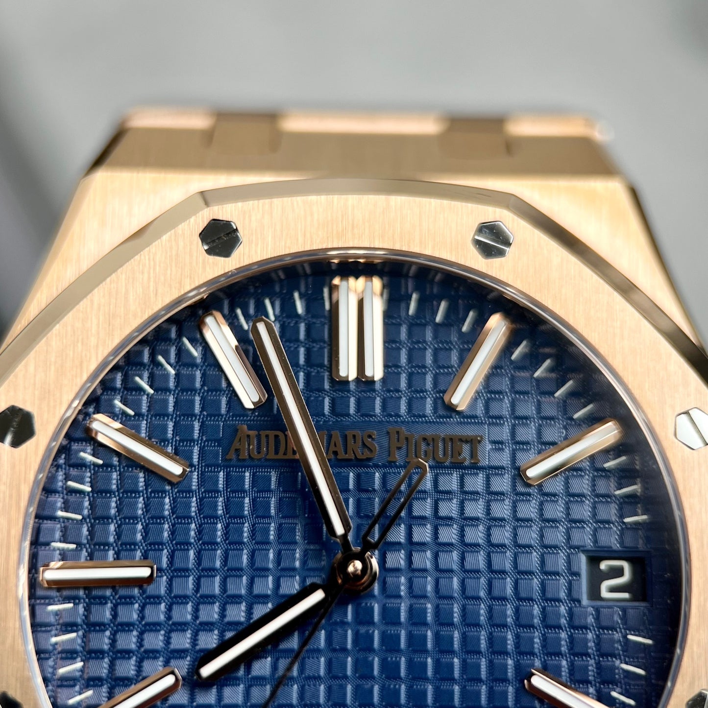 Audemars Piguet Royal Oak 15510 1:1 Best Edition APS Factory Cadran Bleu Or Rose