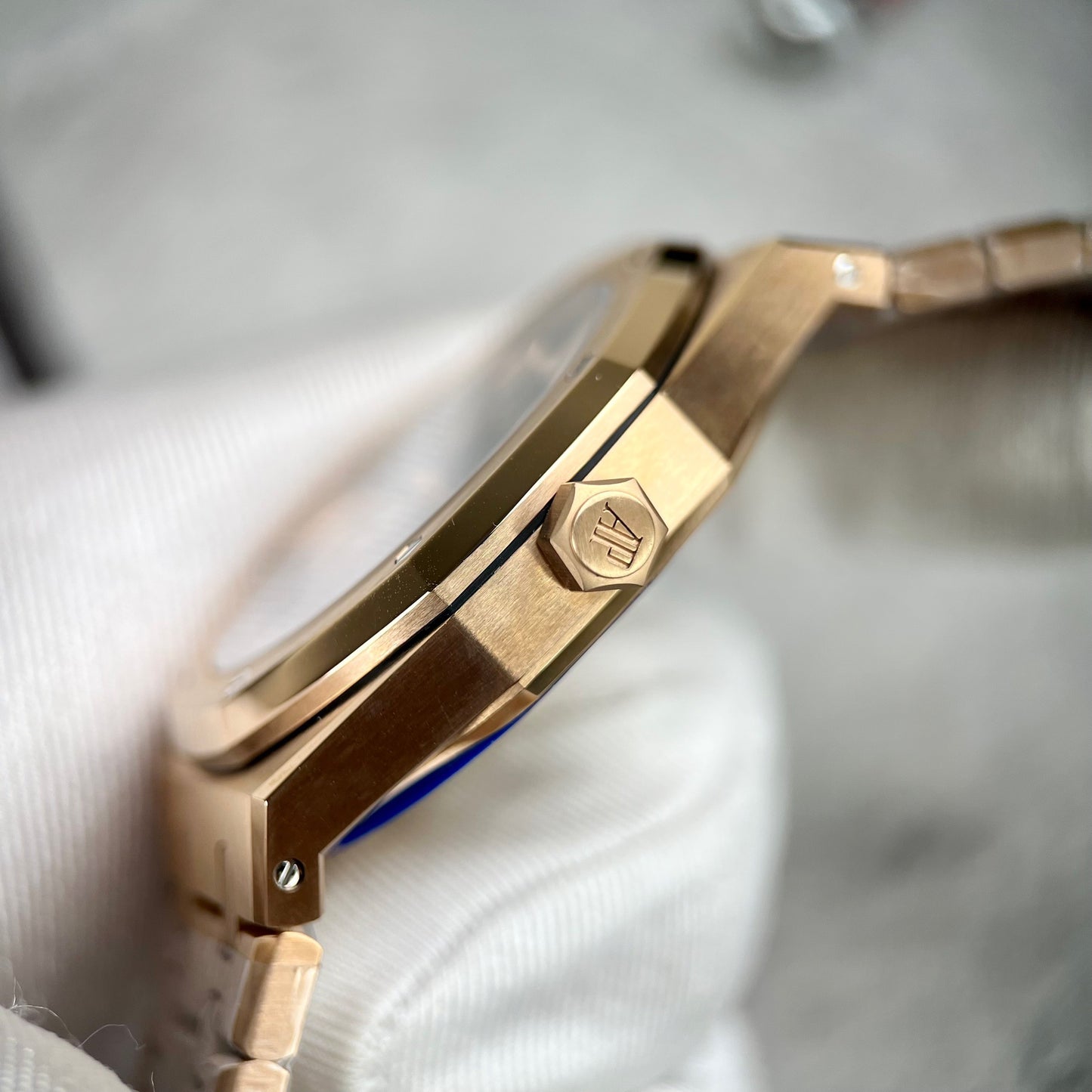 Audemars Piguet Royal Oak 15510 1:1 Best Edition APS Factory Cadran Bleu Or Rose