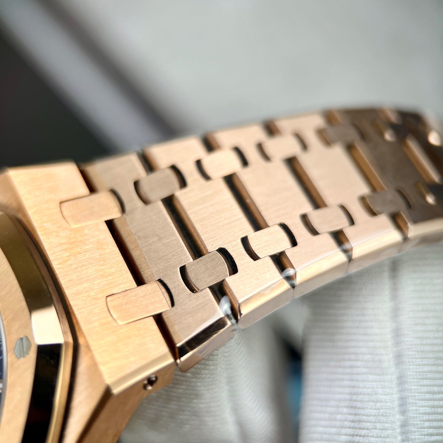 Audemars Piguet Royal Oak 15510 1:1 Best Edition APS Factory Cadran Bleu Or Rose