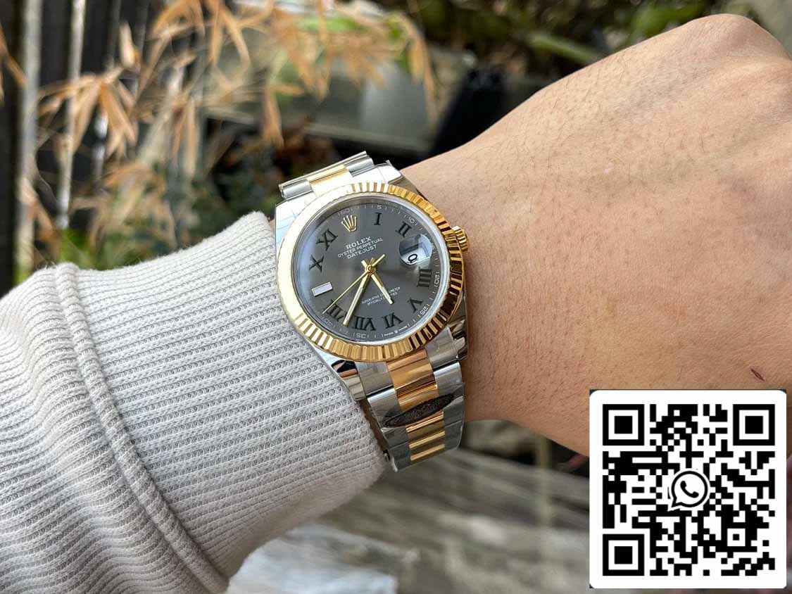Rolex Datejust M126333-0019 1:1 Meilleure édition Clean Factory 41 mm Cadran Wimbledon Bracelet Oyster