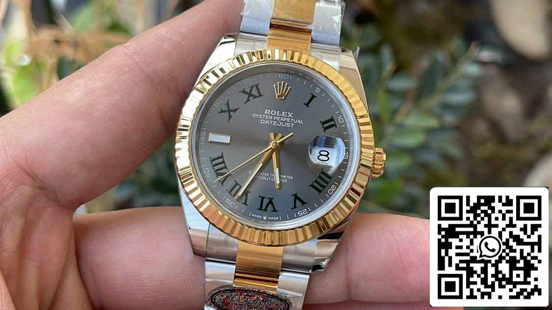 Rolex Datejust M126333-0019 1:1 Meilleure édition Clean Factory 41 mm Cadran Wimbledon Bracelet Oyster