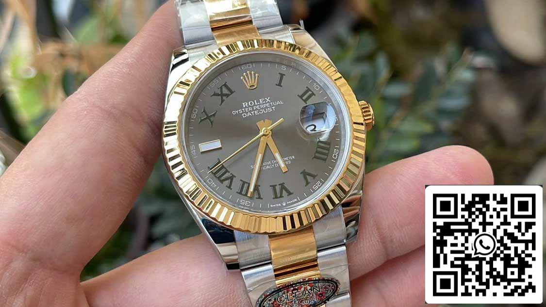 Rolex Datejust M126333-0019 1:1 Meilleure édition Clean Factory 41 mm Cadran Wimbledon Bracelet Oyster