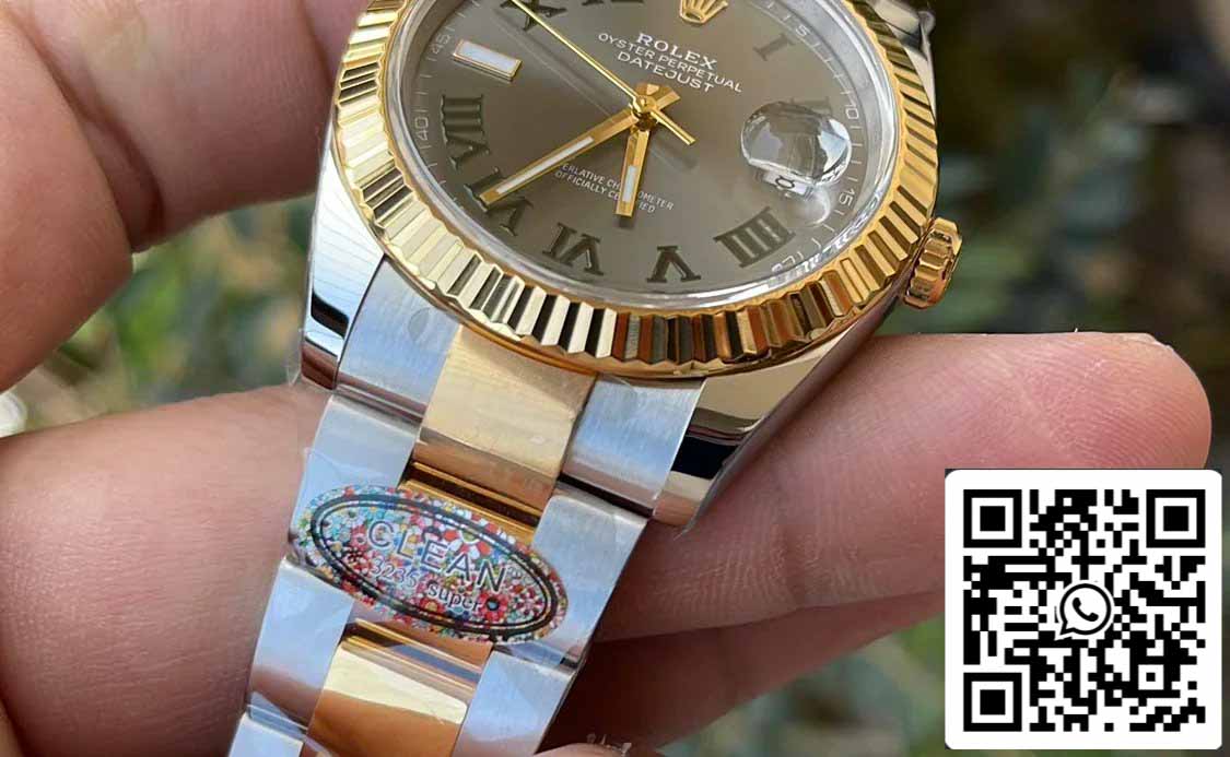 Rolex Datejust M126333-0019 1:1 Meilleure édition Clean Factory 41 mm Cadran Wimbledon Bracelet Oyster