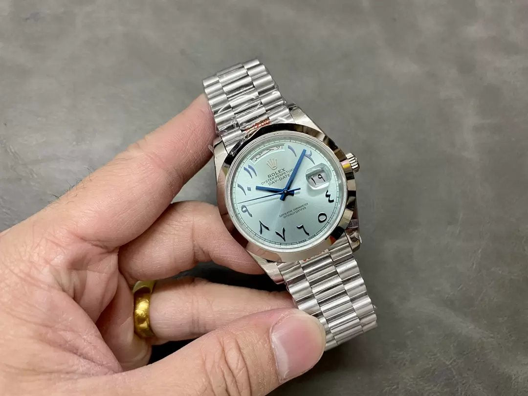 Rolex Day Date 40 M228206-0025 Cadran bleu arabe 1:1 Meilleure édition Mouvement GM Factory 3255
