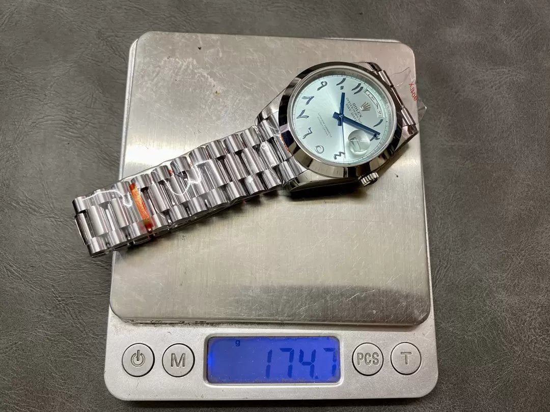 Rolex Day Date 40 M228206-0025 Cadran bleu arabe 1:1 Meilleure édition Mouvement GM Factory 3255