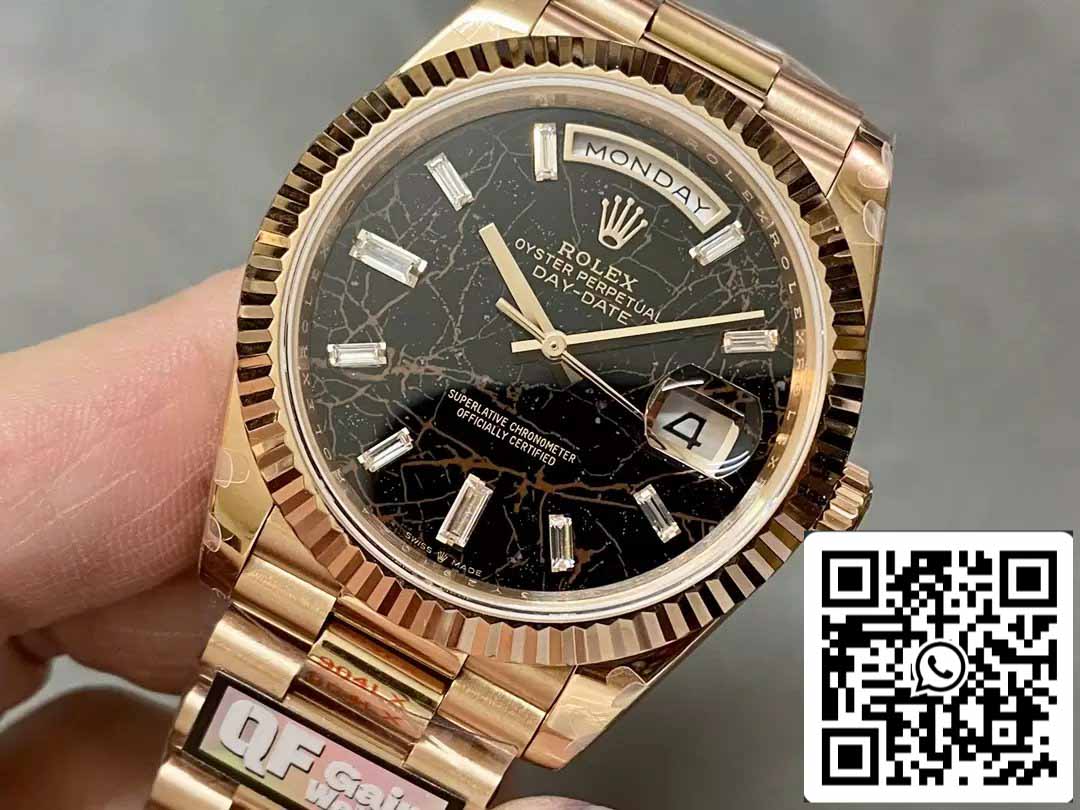 Rolex Day Date 40 M228235-0045 Cadran Diamant Eisenkiesel 1:1 Meilleure Édition QF Factory 183 grammes