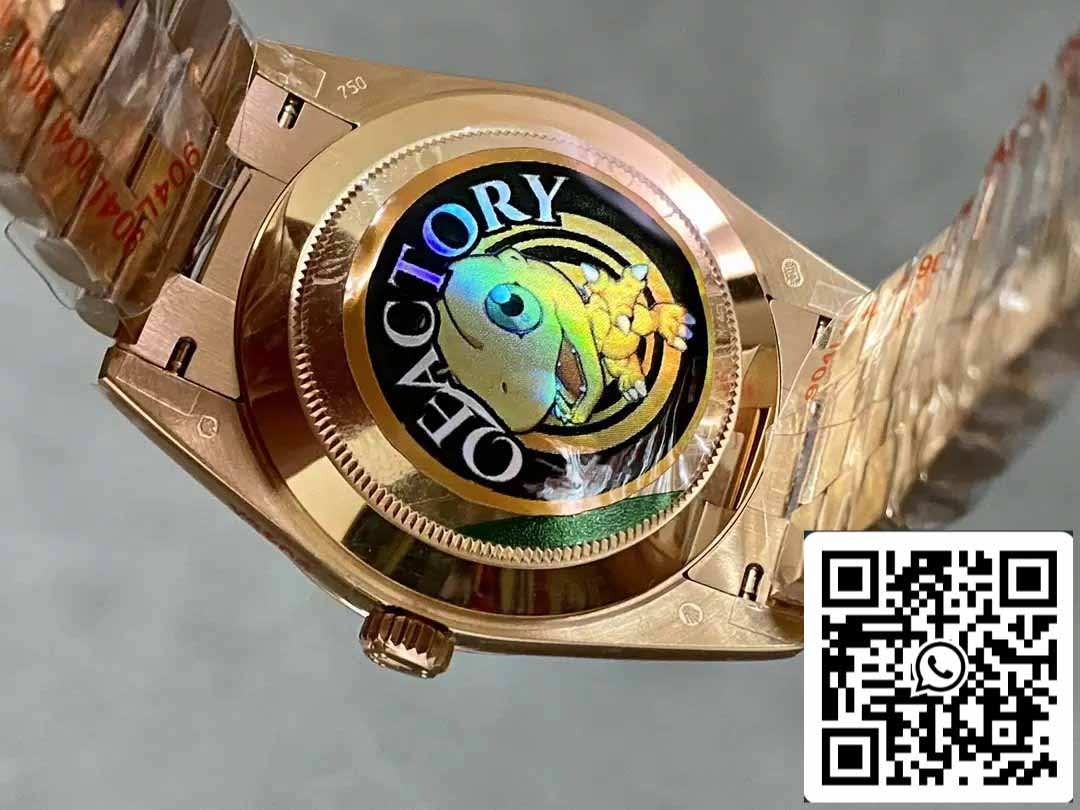 Rolex Day Date 40 M228235-0045 Cadran Diamant Eisenkiesel 1:1 Meilleure Édition QF Factory 183 grammes