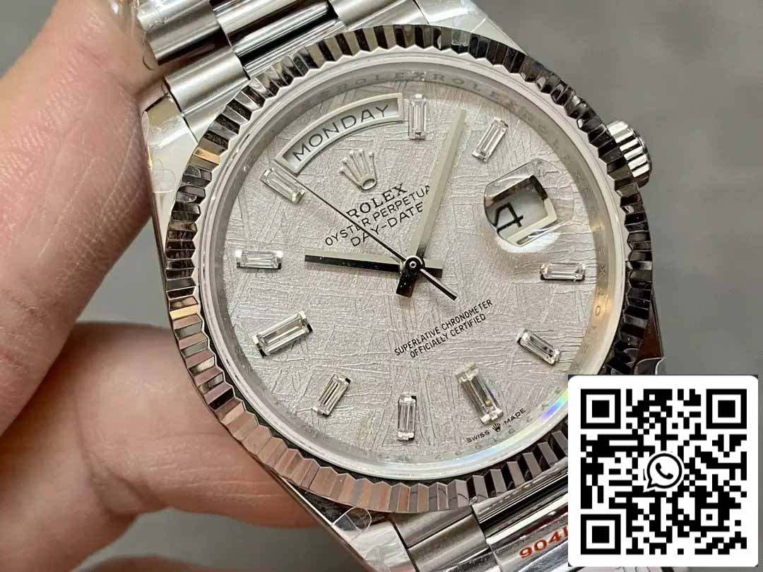 Rolex Day Date 40 M228236-0011 Cadran Diamant Météorite 1:1 Meilleure Édition QF Factory 183 grammes