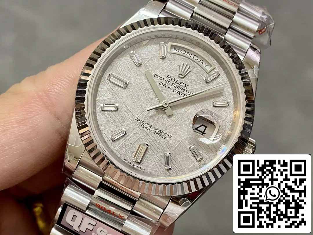 Rolex Day Date 40 M228236-0011 Cadran Diamant Météorite 1:1 Meilleure Édition QF Factory 183 grammes
