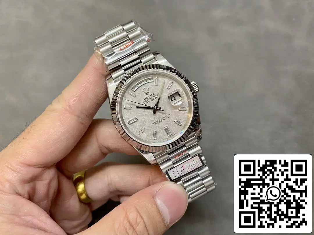 Rolex Day Date 40 M228236-0011 Cadran Diamant Météorite 1:1 Meilleure Édition QF Factory 183 grammes