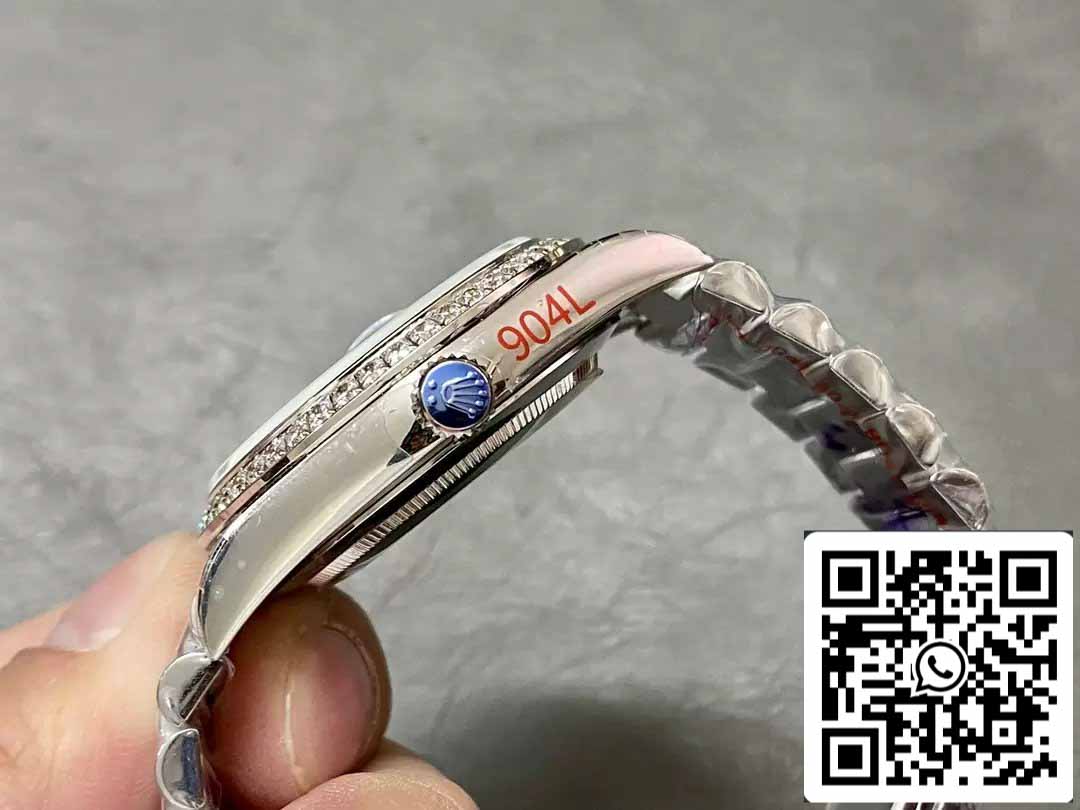 Rolex Day Date 40 m228396TBR-0001 Cadran Diamant Bleu 1:1 Meilleure Édition GM Factory V3 Version Contrepoids