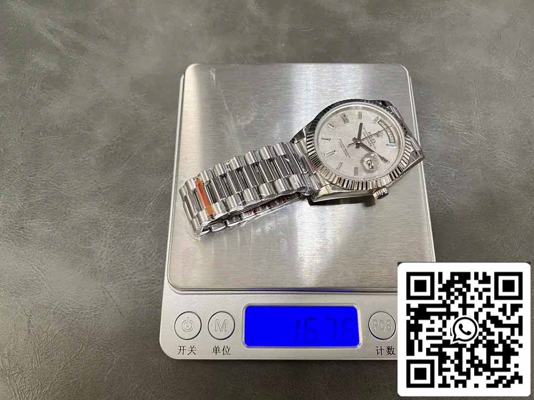 Rolex Day Date 40 m228236-0011 Cadran Diamant Météorite 1:1 Meilleure Édition GM Factory V3 Version Contrepoids