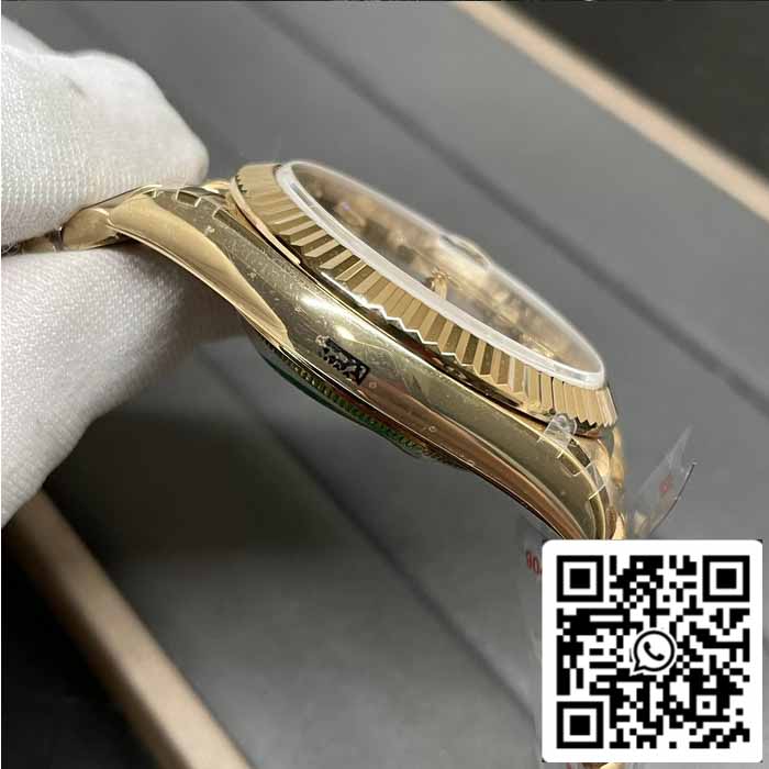 Rolex Day Date 40 M228238 -0004 Schwarzes Diamant-Zifferblatt 1:1 Best Edition GM Factory V3 Gegengewichtsversion