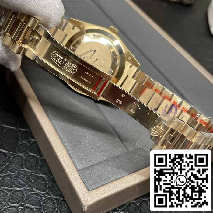 Rolex Day Date 40 M228238 -0004 Schwarzes Diamant-Zifferblatt 1:1 Best Edition GM Factory V3 Gegengewichtsversion