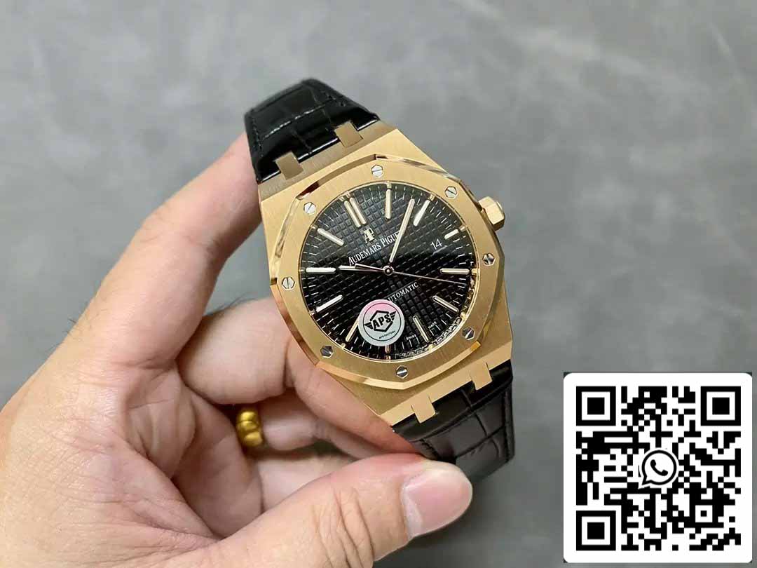 Audemars Piguet Royal Oak 15400OR.OO.D002CR.01 APS Factory V3 1:1 Beste Edition schwarzes Zifferblatt 