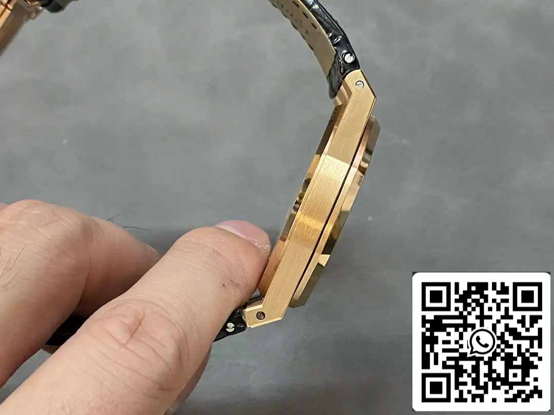 Audemars Piguet Royal Oak 15400OR.OO.D002CR.01 APS Factory V3 1:1 Beste Edition schwarzes Zifferblatt 