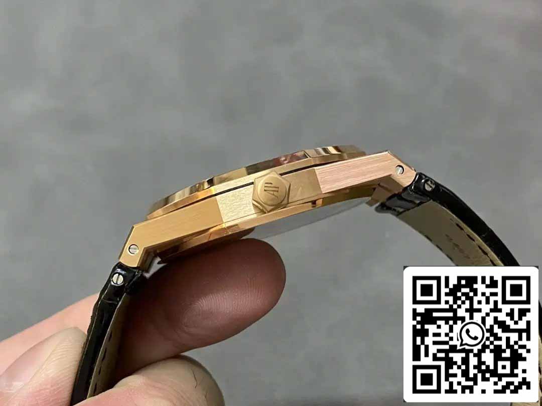 Audemars Piguet Royal Oak 15400OR.OO.D002CR.01 APS Factory V3 1:1 Beste Edition schwarzes Zifferblatt 