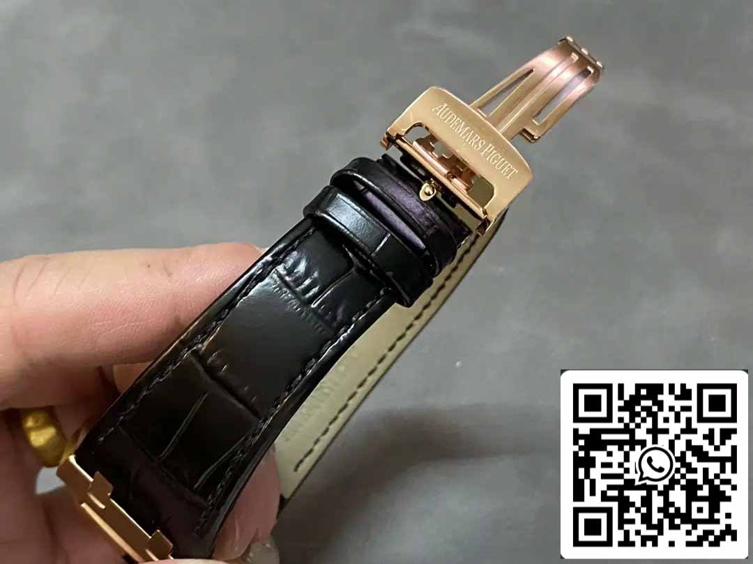 Audemars Piguet Royal Oak 15400OR.OO.D002CR.01 APS Factory V3 1:1 Beste Edition schwarzes Zifferblatt 