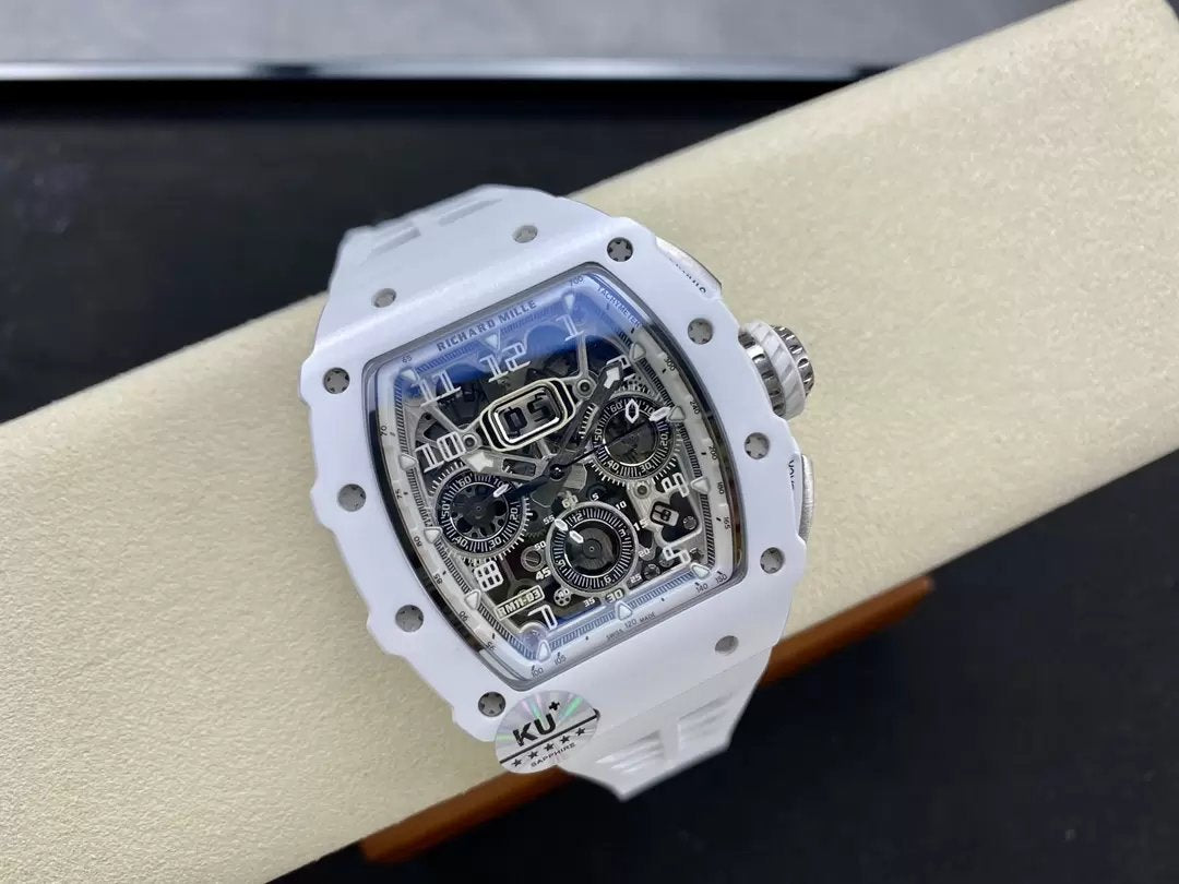 Richard Mille RM11-03 Best Edition KU+ Factory [KV - V5] Version Carbone Blanc 