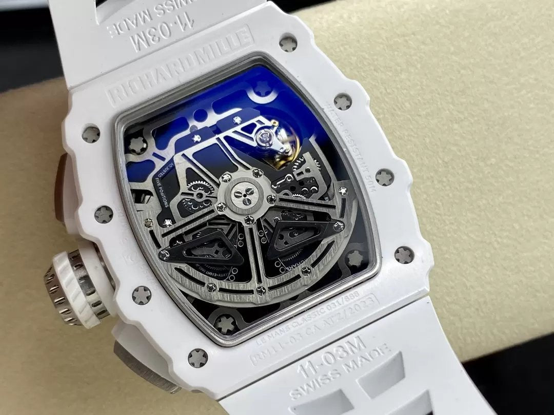 Richard Mille RM11-03 Best Edition KU+ Factory [KV - V5] Version Carbone Blanc 