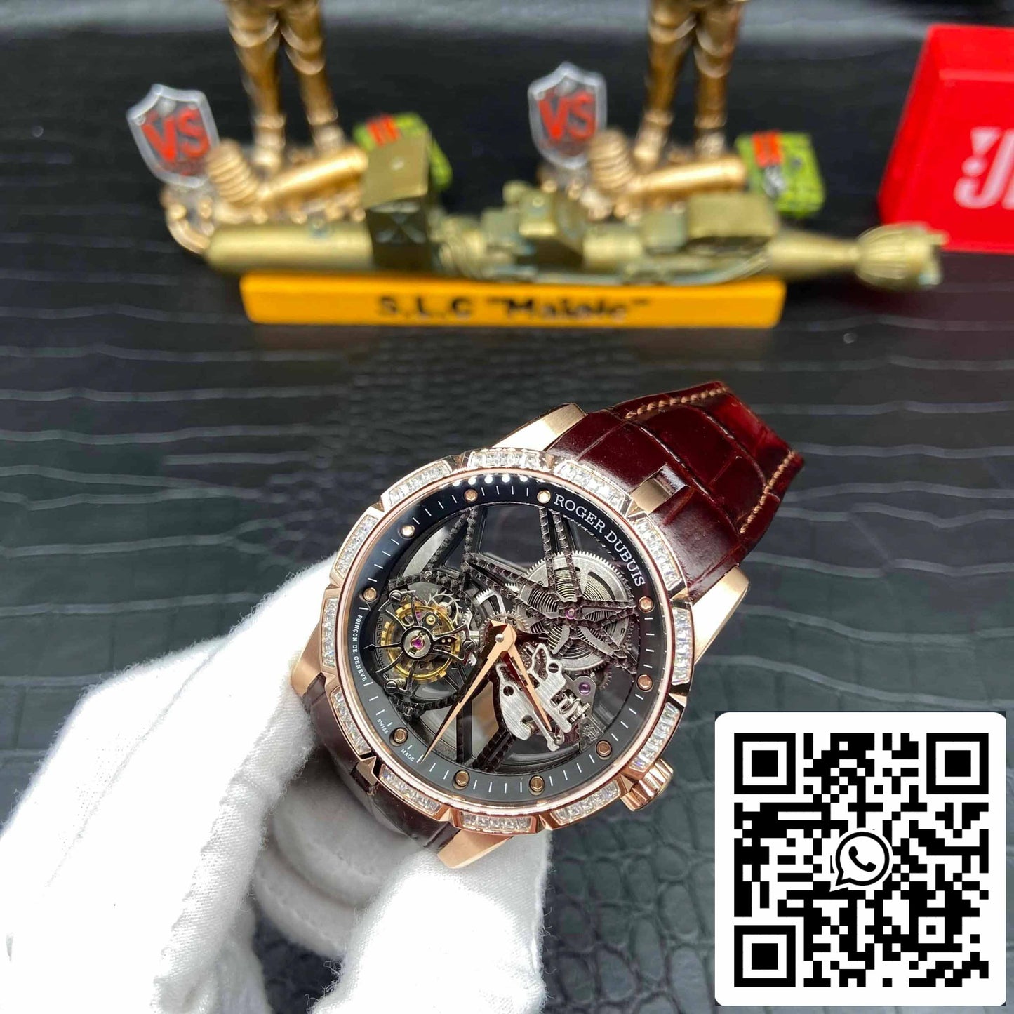 Roger Dubuis Excalibur RDDBEX0393 1:1 Meilleure édition BBR Factory V3 Tourbillon Cadran Squelette 
