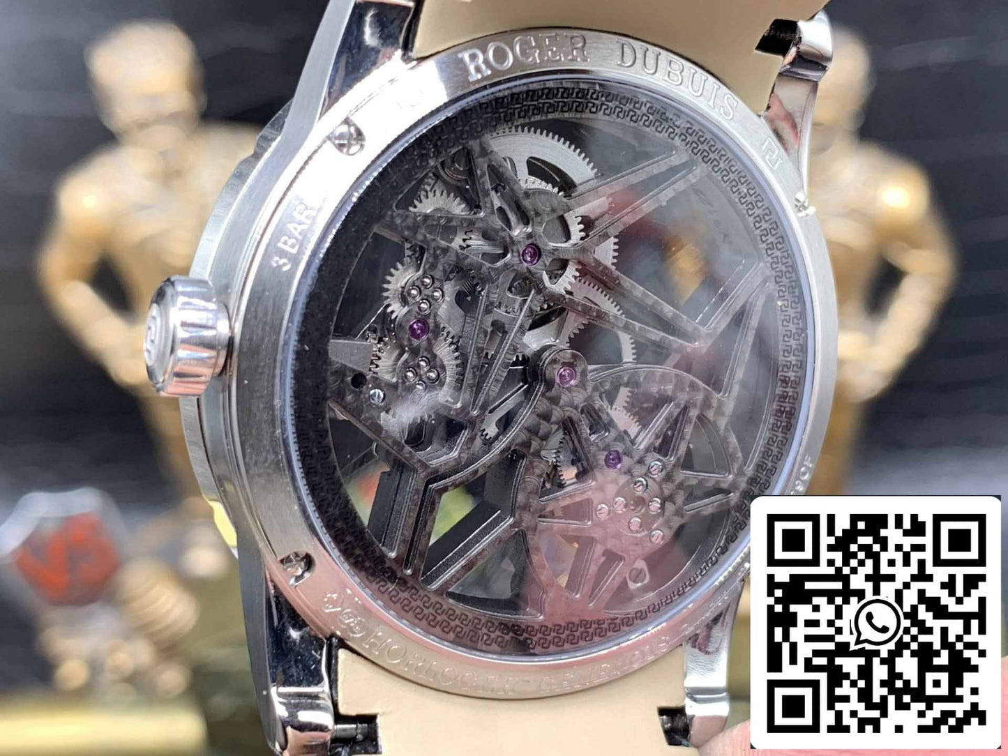 Roger Dubuis Excalibur RDDBEX0393 Boîtier Argent 1:1 Meilleure Édition BBR Factory V3 Tourbillon Cadran Squelette 