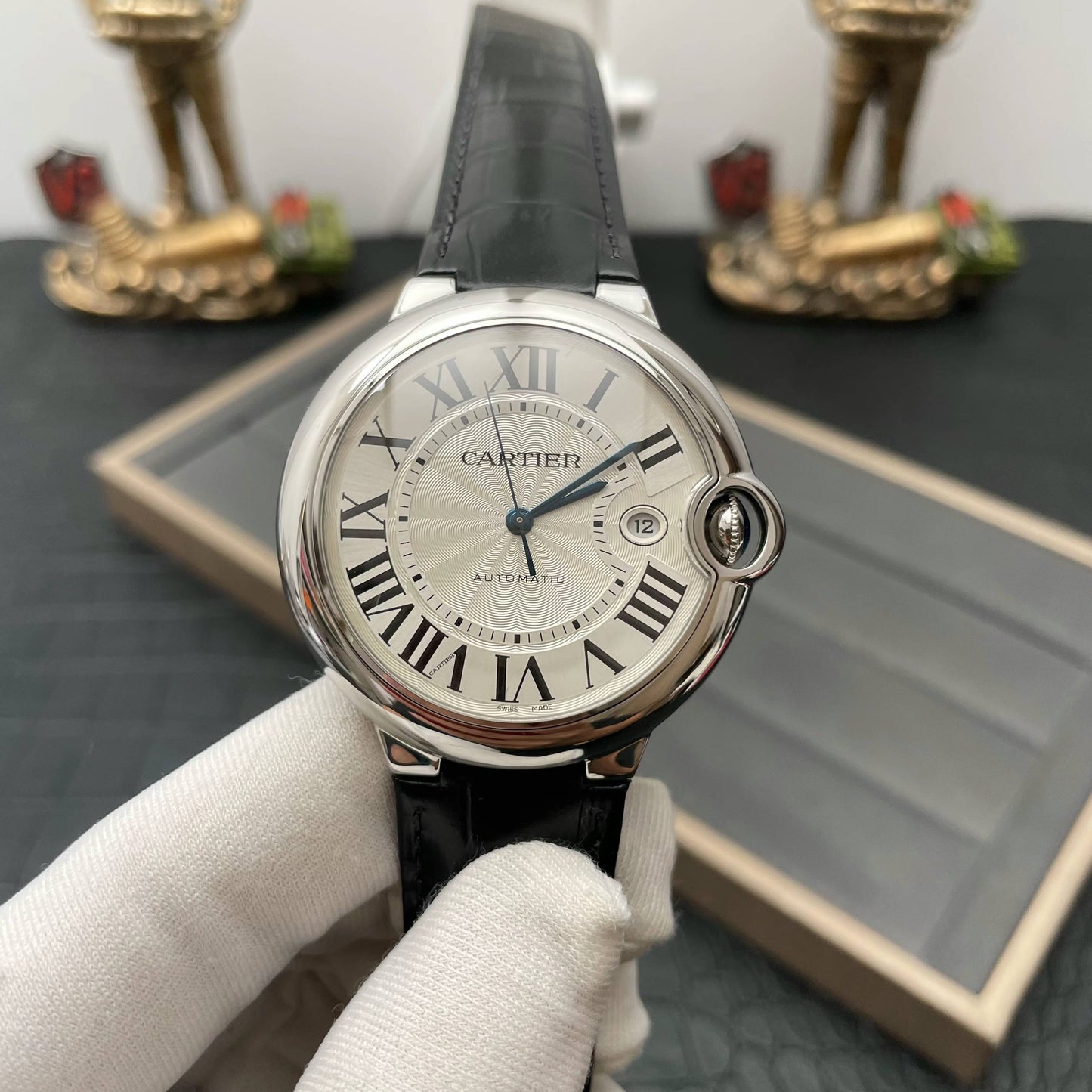 Ballon Bleu De Cartier 42MM WSBB0026 1:1 Best Edition AF Factory weißes Zifferblatt