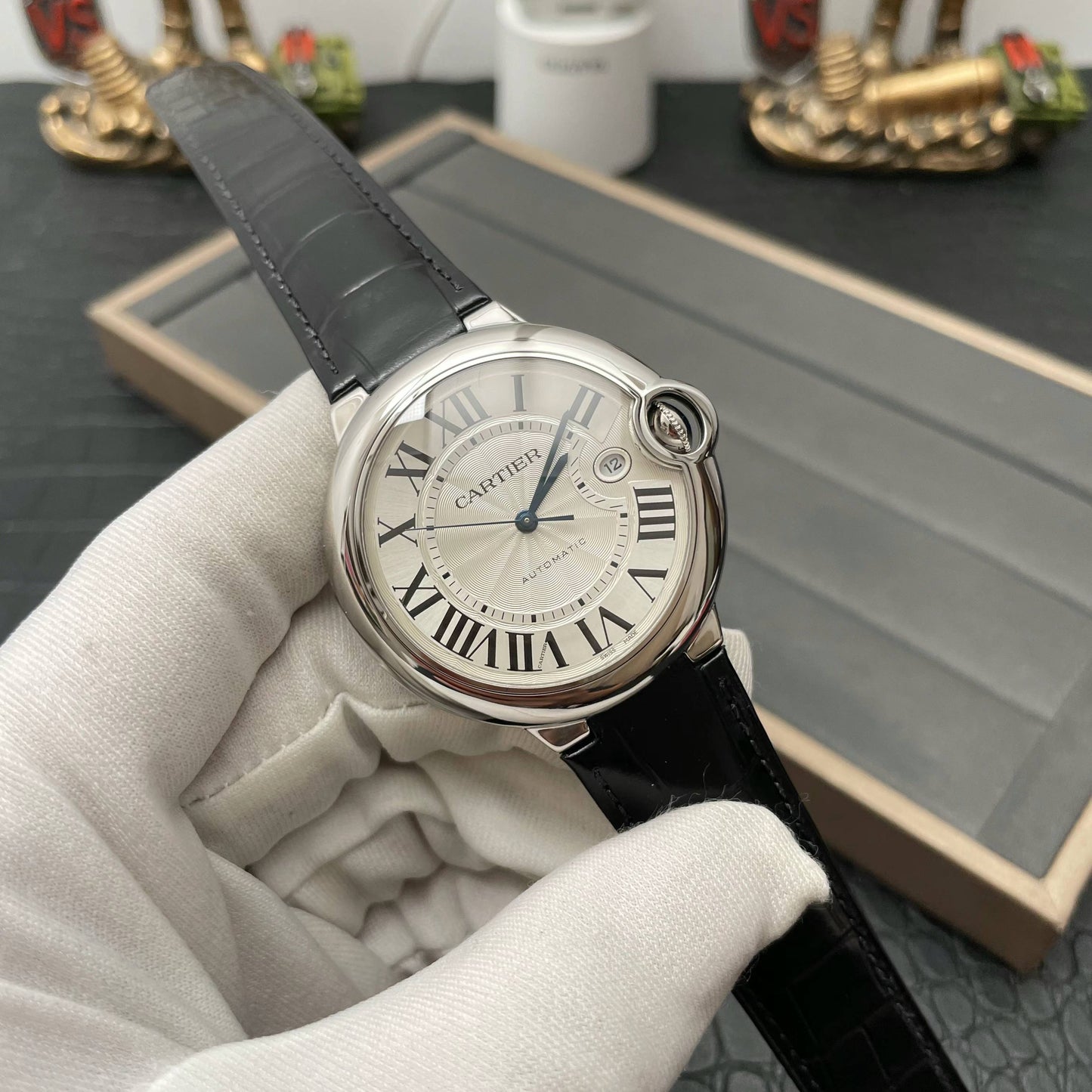 Ballon Bleu De Cartier 42MM WSBB0026 1:1 Best Edition AF Factory weißes Zifferblatt
