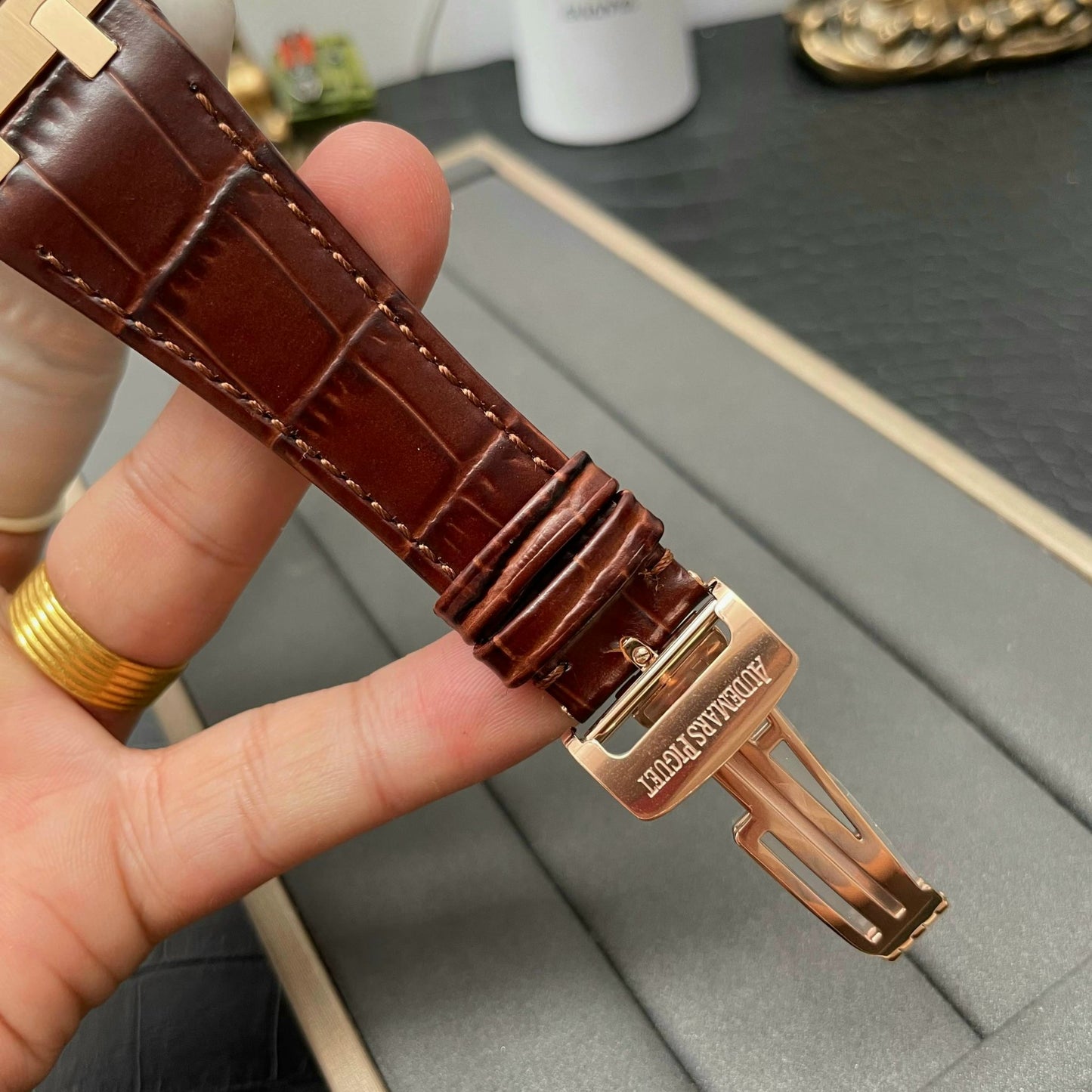 Audemars Piguet Royal Oak 15500OR.OO.D002CR.01 1:1 Best Edition APS Factory V3 schwarzes Zifferblatt 