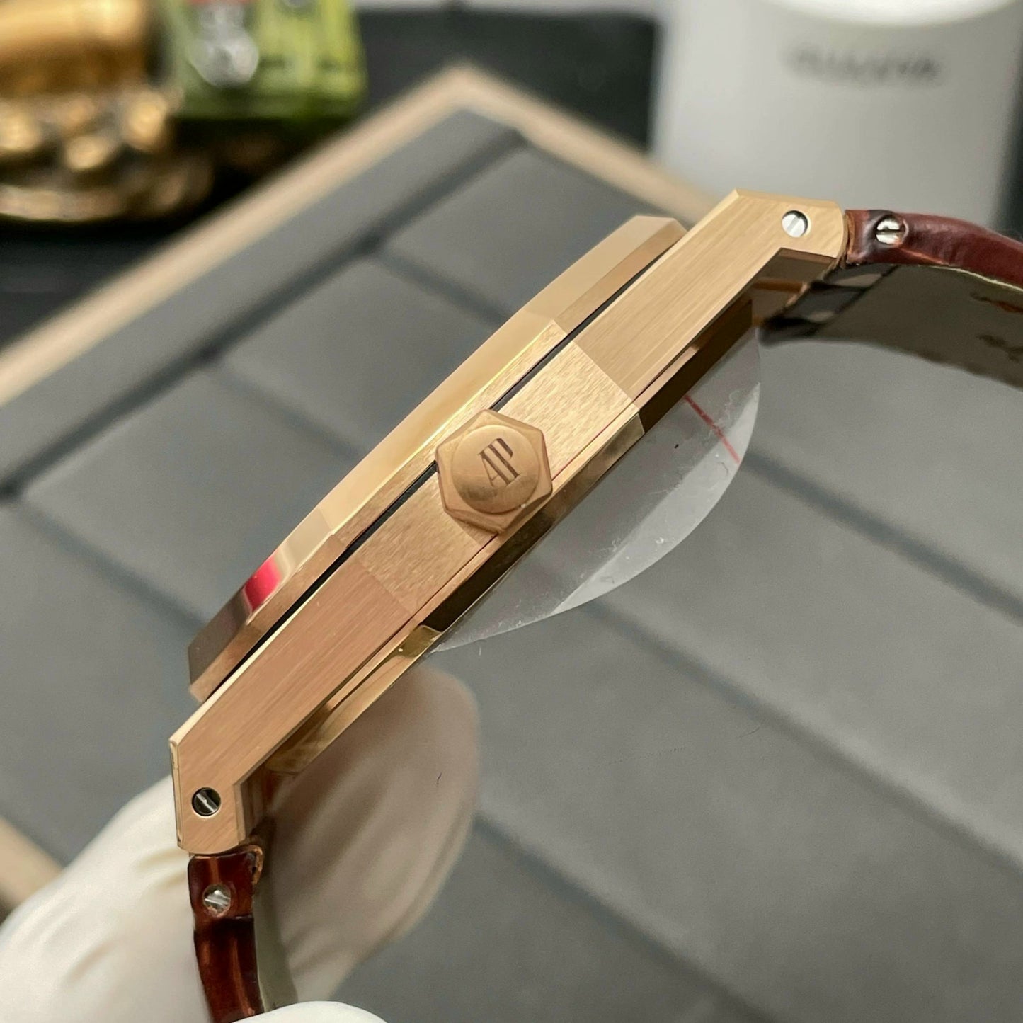 Audemars Piguet Royal Oak 15500OR.OO.D002CR.01 1:1 Best Edition APS Factory V3 schwarzes Zifferblatt 