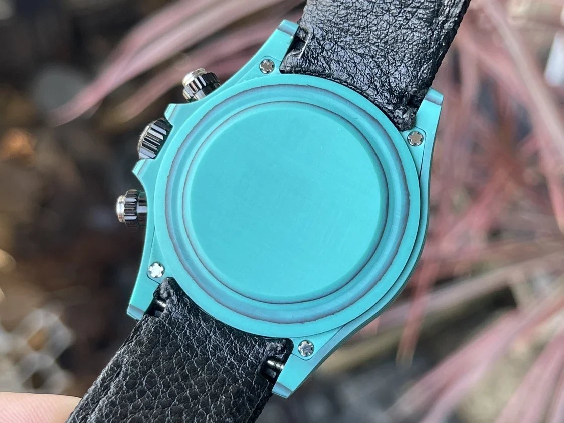 Rolex Cosmograph Daytona Series avec boîtier en fibre de carbone bleu 【Mouvement 4130 DIW Version modifiée】