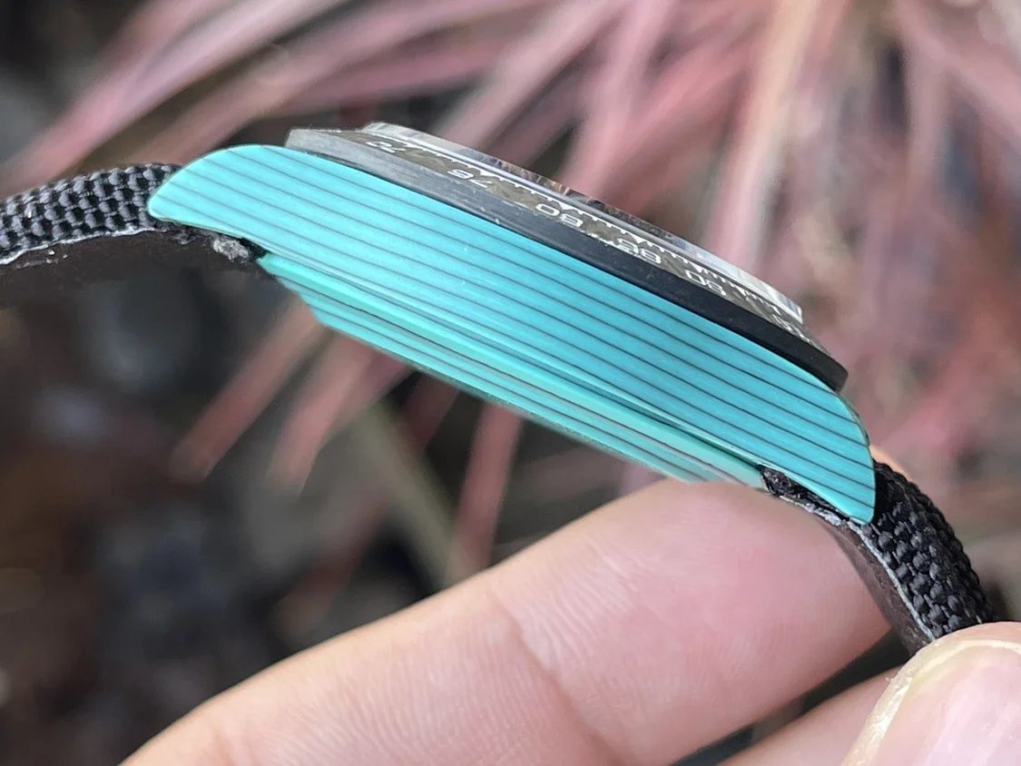 Rolex Cosmograph Daytona Series avec boîtier en fibre de carbone bleu 【Mouvement 4130 DIW Version modifiée】