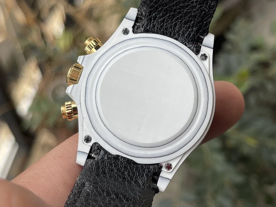 【Mouvement 4130 DIW Version modifiée】Rolex Cosmograph Daytona Series Bracelet noir Boîtier en fibre de carbone