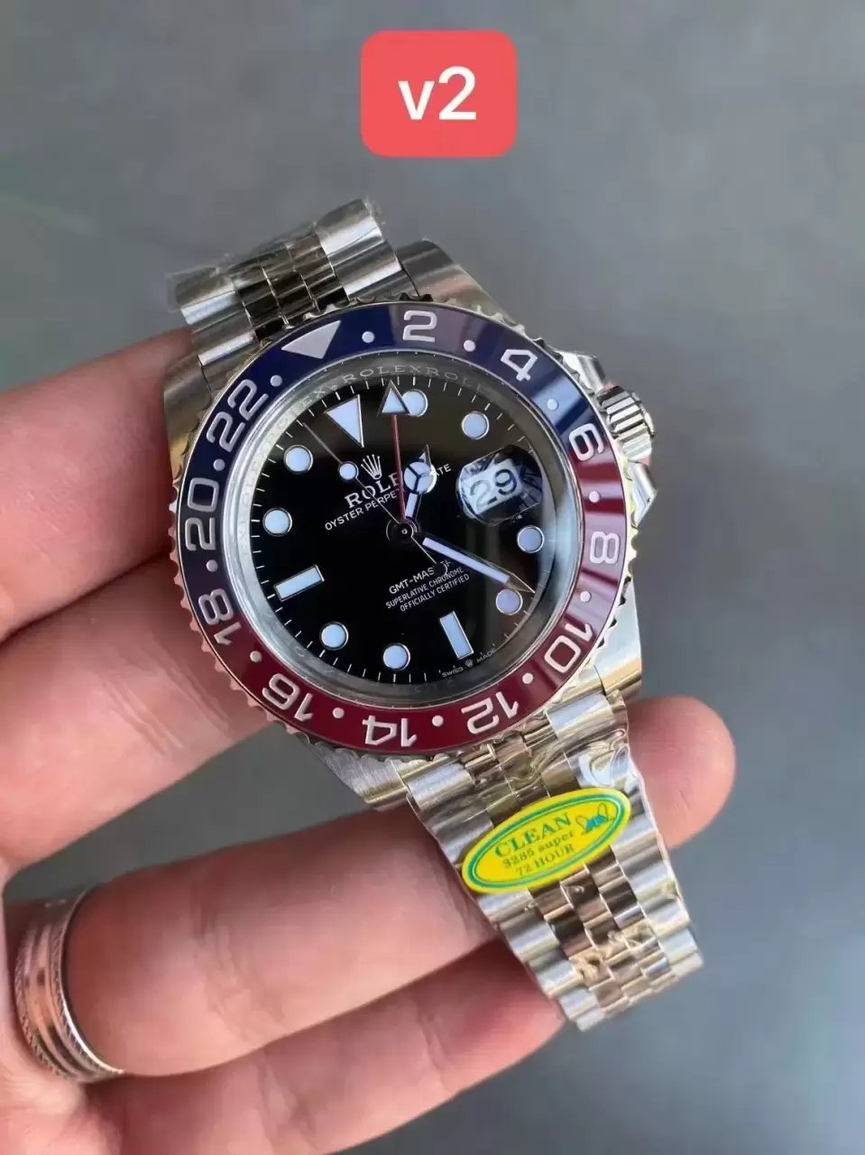Rolex GMT Master II M126710BLRO-0001 Bracelet Jubilé Meilleure Édition Clean Factory V3 Cola Circle