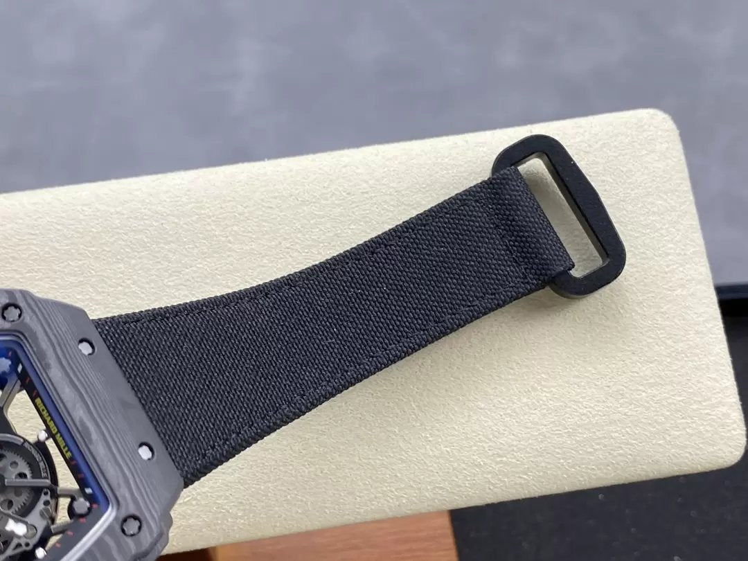 Richard Mille RM035-02 G+ Factory RM3502 Carbon NTPT Bracelet Velcro Noir 