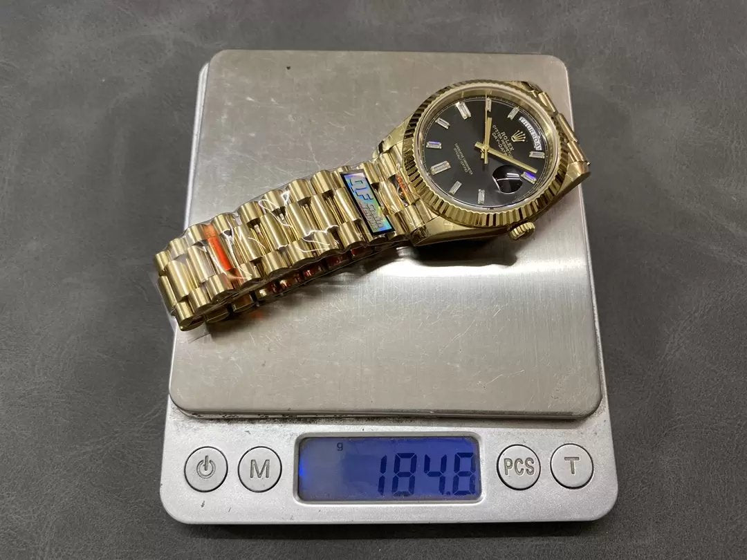 Rolex Day Date 40 m228238-0004 Schwarzes Zifferblatt 1:1 Best Edition Gegengewicht Version 183 Gramm