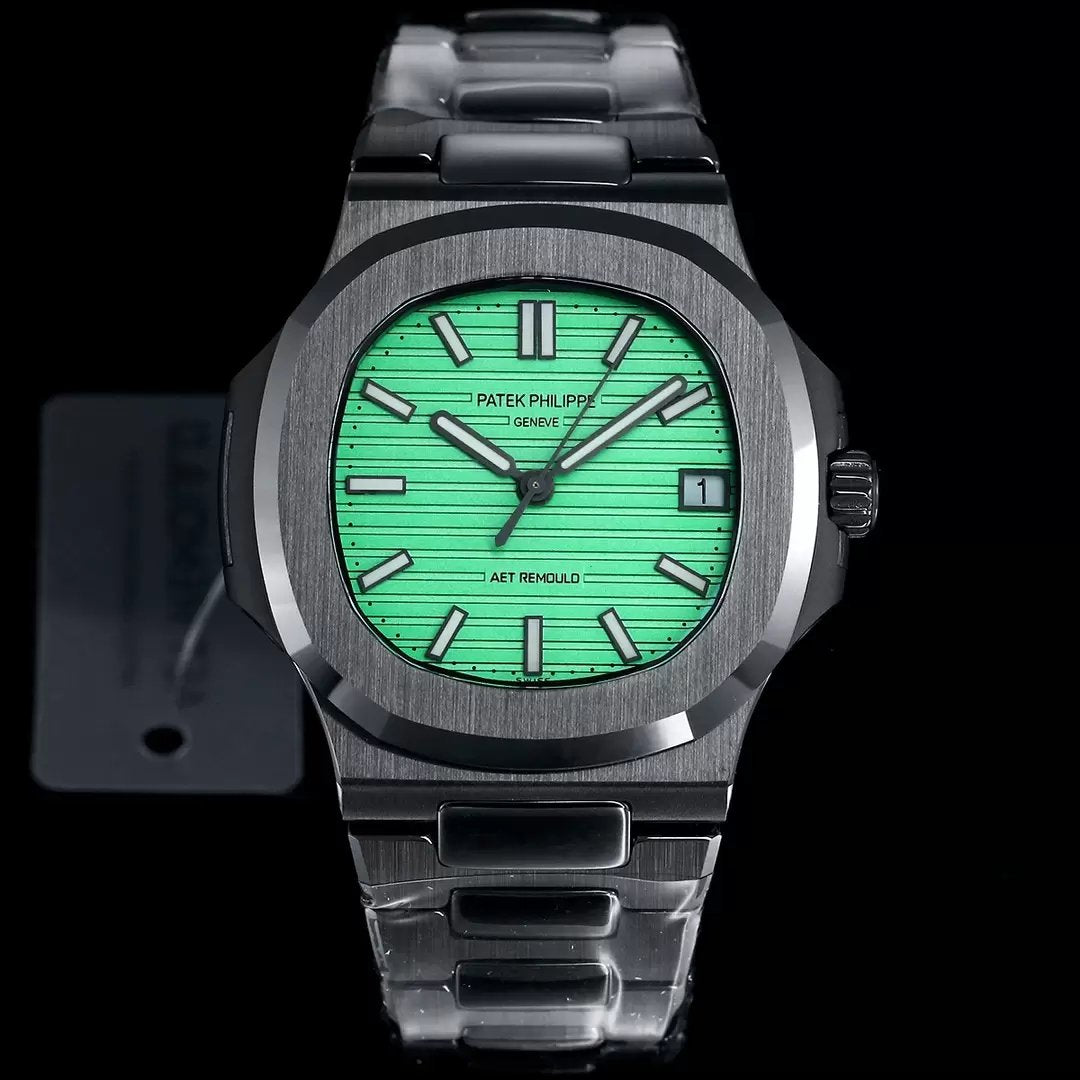 [AET modifiziert] Patek Philippe Nautilus 5711 Keramik Schwarz Grünes Zifferblatt 1:1 Beste Edition