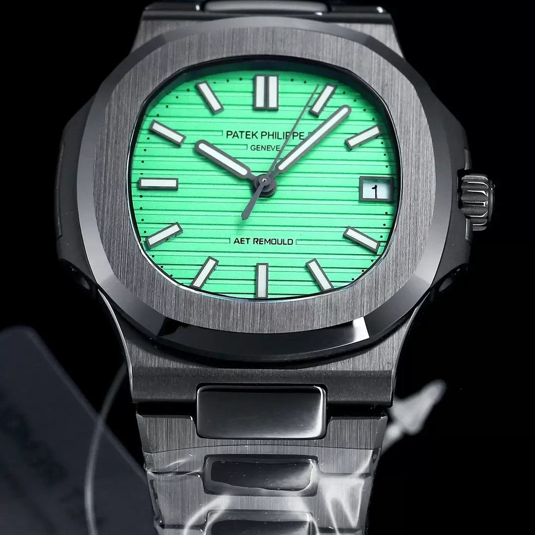 [AET modifiziert] Patek Philippe Nautilus 5711 Keramik Schwarz Grünes Zifferblatt 1:1 Beste Edition