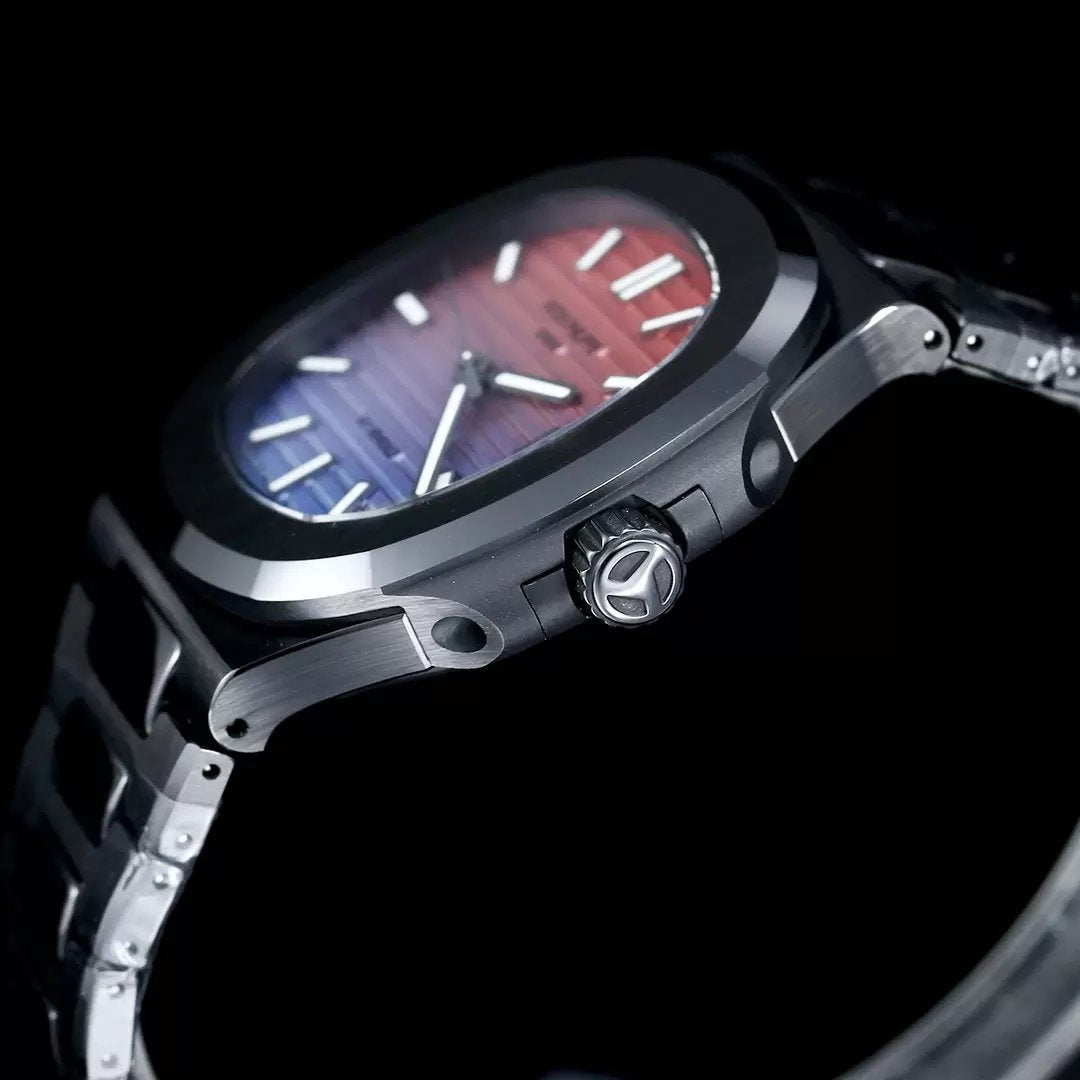 [AET modifiziert] Patek Philippe Nautilus 5711 Keramik schwarzes Sonnenuntergangszifferblatt 1:1 Beste Edition