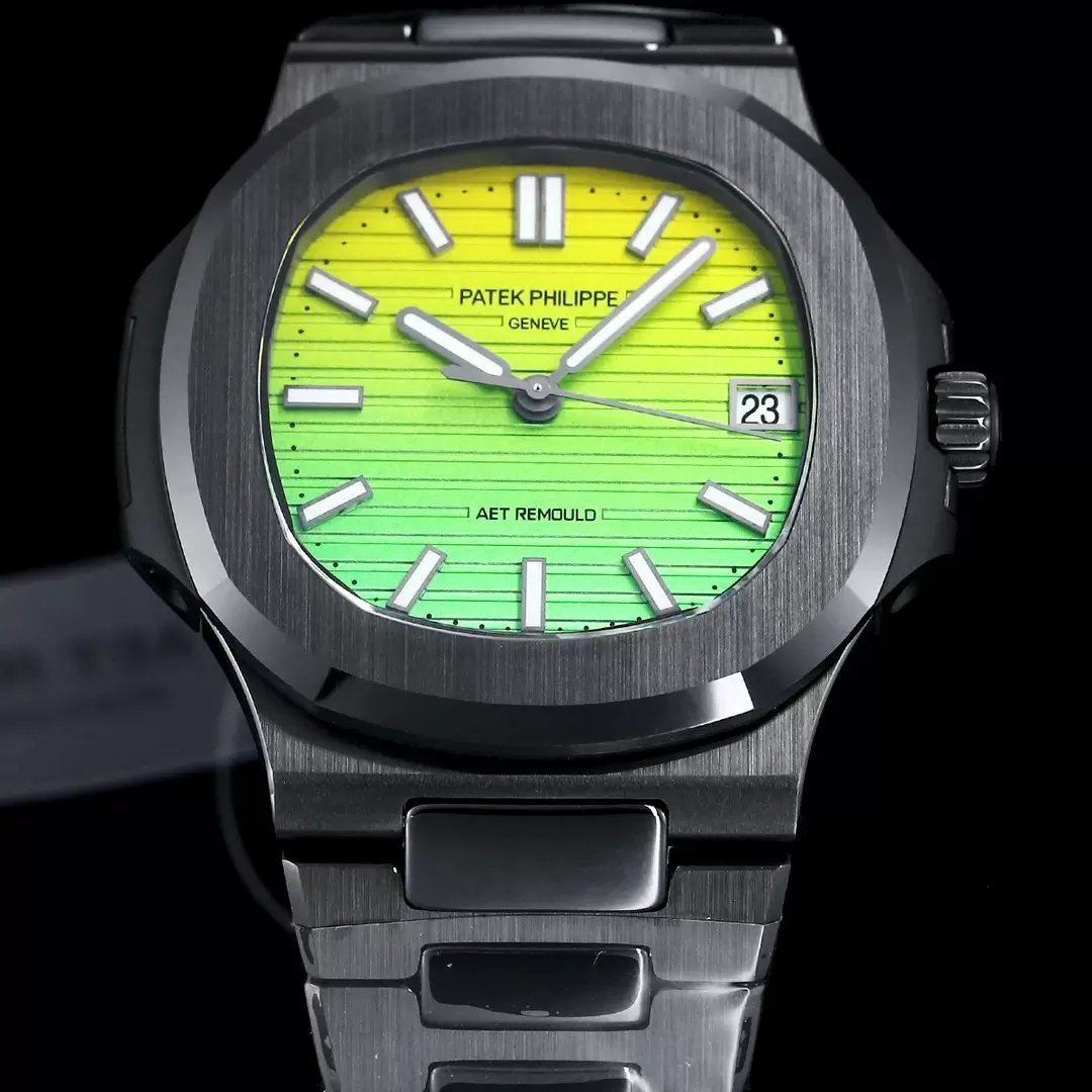 [AET modifiziert] Patek Philippe Nautilus 5711 Keramik Schwarz Farbverlauf Grünes Zifferblatt 1:1 Beste Edition
