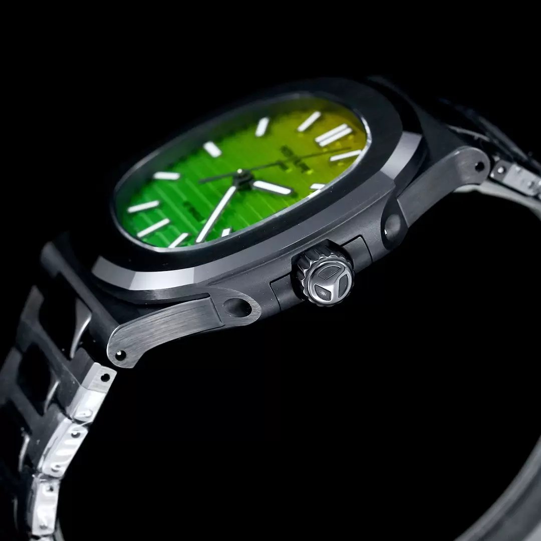 [AET modifiziert] Patek Philippe Nautilus 5711 Keramik Schwarz Farbverlauf Grünes Zifferblatt 1:1 Beste Edition