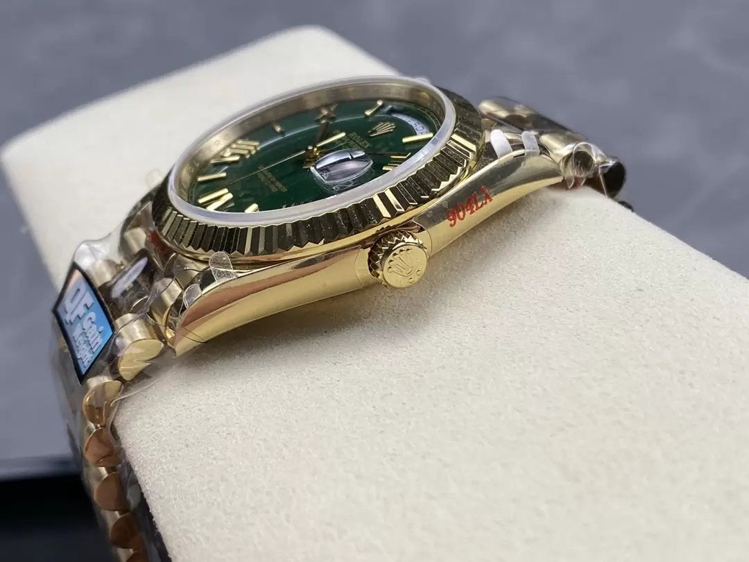 Rolex Day Date m228238 V5 40 mm QF Factory 1:1 Meilleure édition cadran vert lunette
