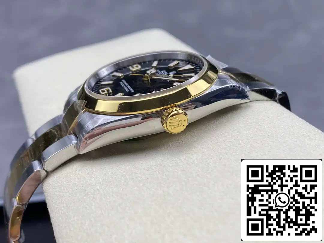 Rolex Explorer M124273-0001 36MM 1:1 Best Edition VS Factory schwarzes Zifferblatt Stahl und Gold