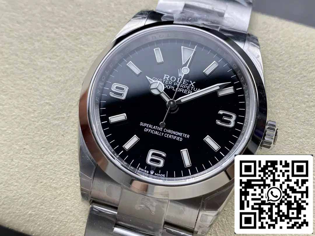 Rolex Explorer m124270-0001 36MM 1:1 Best Edition VS Factory schwarzes Zifferblatt Stahl