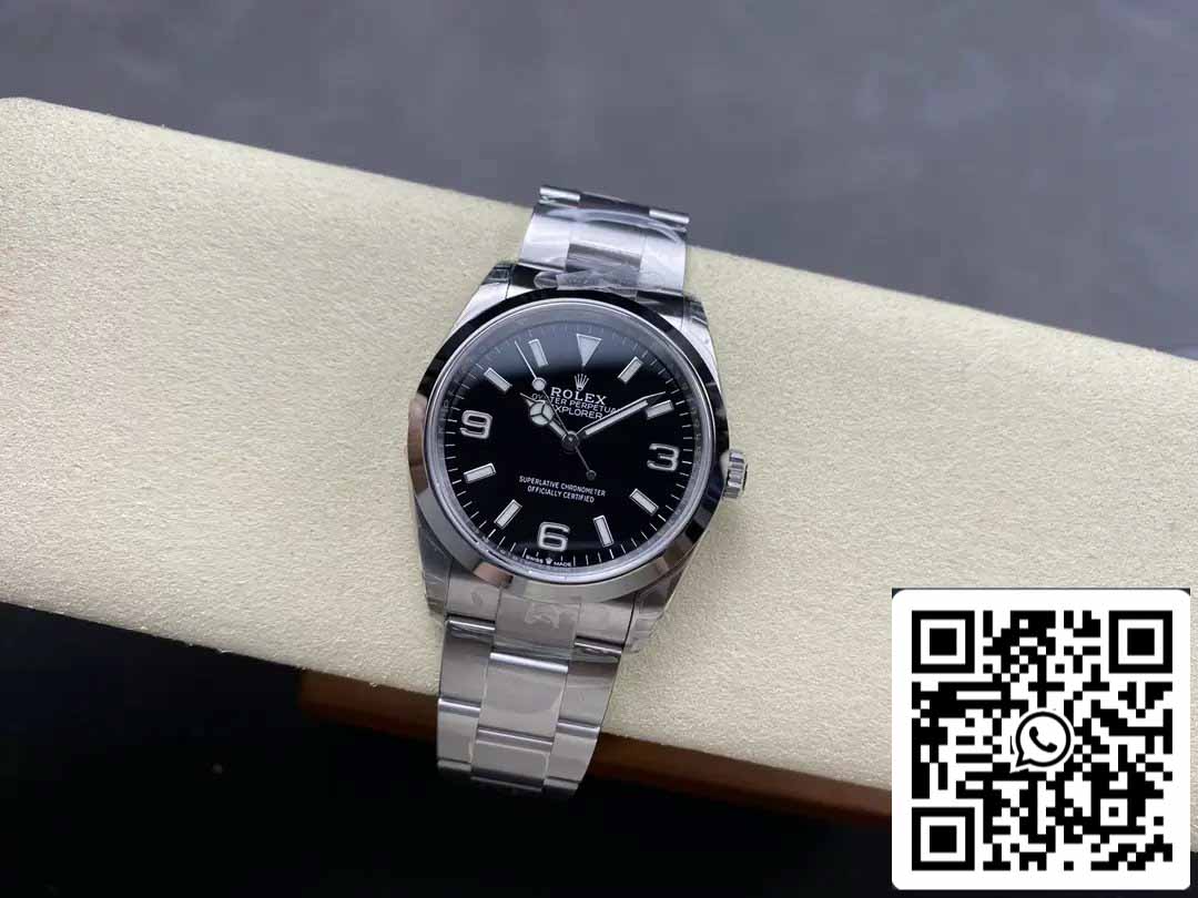 Rolex Explorer m124270-0001 36MM 1:1 Best Edition VS Factory schwarzes Zifferblatt Stahl