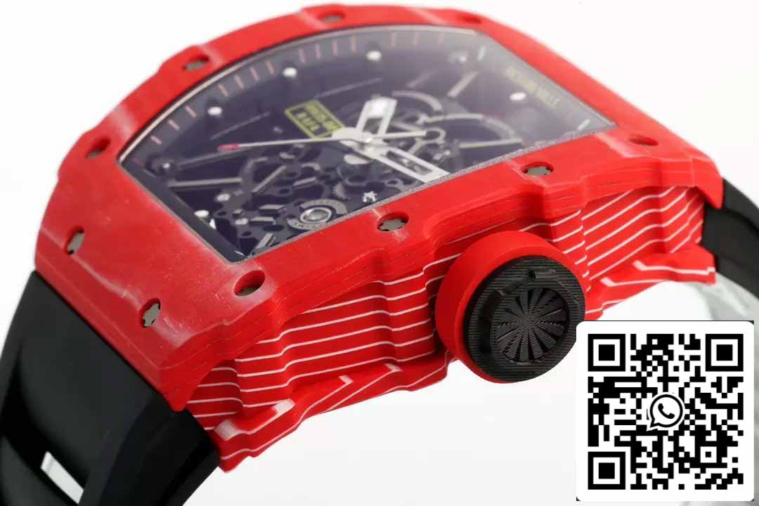 Richard Mille RM035-02 NTPT Carbon 1:1 Best Edition ZF Factory Red Demon Version Schwarzes Armband 